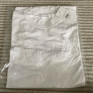 ANINE BING White Lili T Shirt Size S
